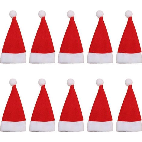 Ensemble de Fourchettes avec Mini Chapeaux du Père Noël pour Décoration de Table de Fêtes (1/4)