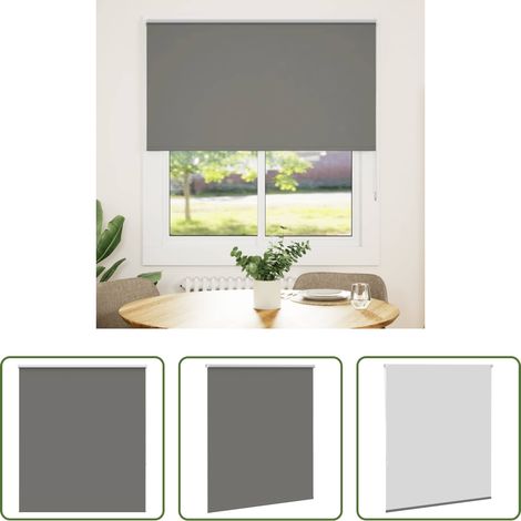 Lichtschutz -  Verdunkelungsrollo Grau 135x150cm Stoffbreite 131,6cm Polyester (1/5)