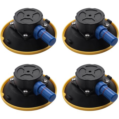 4X Ventouse à Vide Concave de 4,5 Pouces Ventouse de Pompe à Main Robuste de 114,3 mm avec Goujon Fileté (1/5)