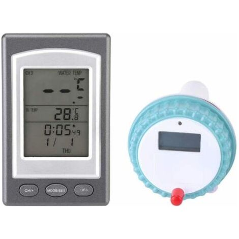 Thermomètres flottants Thermomètre de piscine numérique, la température de l'eau du spa du thermomètre (1/4)