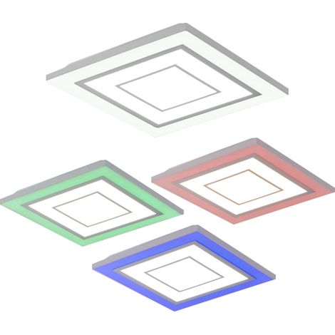 Plafoniera Moderna Albarca Alluminio Bianco Luce Led Integrato 18W (1/5)