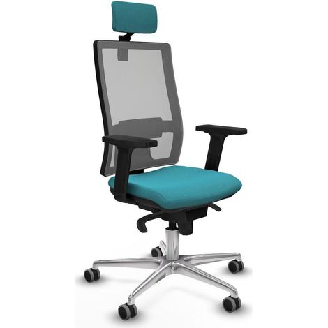Piqueras y Crespo Chaise Ergonomique Turquoise Bureau (1/3)