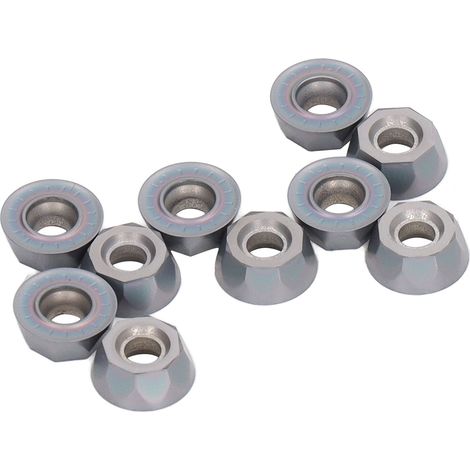 10 Stück Hartmetall-Wendeschneidplatten für CNC-Dreh- und Fräswerkzeuge für Stahl und Edelstahl (1/5)