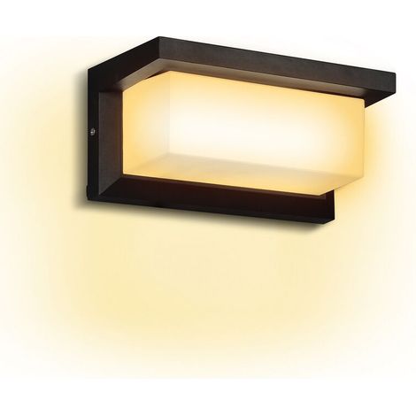 Applique murale LED avec détecteur de mouvement indice protection IP65 extérieure lumière chaude. 18W (1/4)