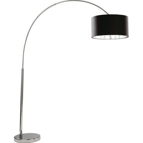 Piantana Contemporaneo Archi Acciaio Cromo Tessuto Bianco 1 Luce E27 (1/5)