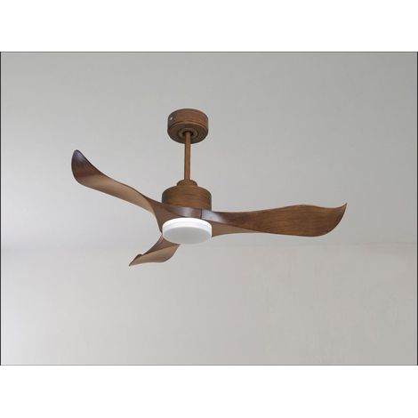 Modulo de KlassFan - Super destratificateur et ventilateur DC 166 cm Marron pales bois noir sans Lumière 30 à 60 m² (1/5)
