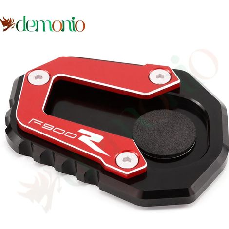(F900R-Rouge) Accessoires moto : béquille latérale, extension de béquille, plaque de support compatible avec BMW F900R, F900XR et F900 XR Maxpower (1/4)