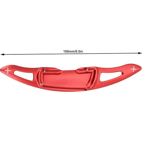 Capuchons d'extension de levier de vitesse pour volant de voiture, 2 pièces, rouge, remplacement pour Mazda 3 2014 et plus (1/5)