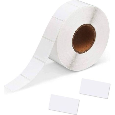Selbstklebende Etiketten – 30 x 60 mm – Für Gefrierboxen, Gläser, Dosen, Kunststoffbehälter – Weiß – 1000 Stück (1/5)