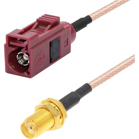 Cavo di collegamento Fakra con connettore D/SMA RG316 da 50 cm