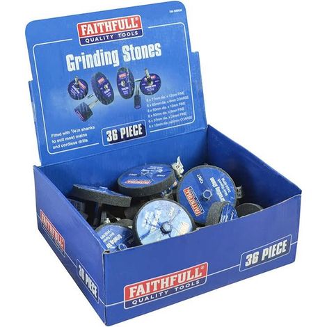 Faithfull Grinding Wheel Assortment, 36 Piece FAIGWA36