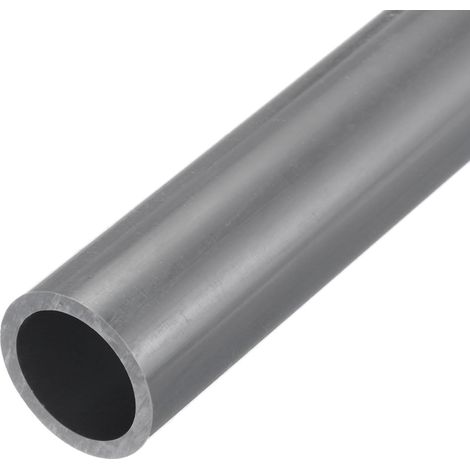 Round Rigid PVC Tube 25mm ID 32mm OD 350mm Length Light Grey for Water Pipe Cable Sleeve (1/5)