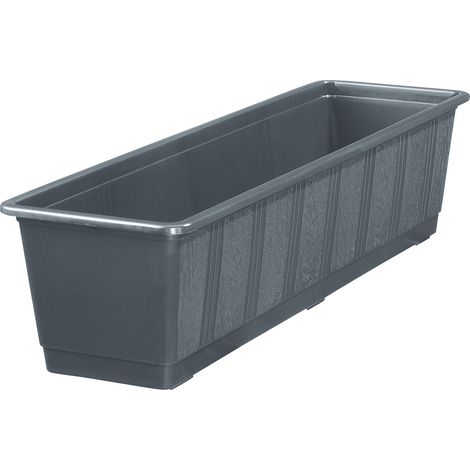 Geli Blumenkasten Standard 60 cm anthrazit Pflanzkasten Blumenkübel Pflanzkübel