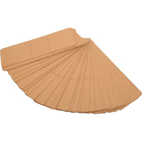 50 pochettes en kraft pour marque-pages DIY, 5,9x1,8 pouces, étuis à stylos et bijoux, crochet, brun, lot de 50 (1/5)
