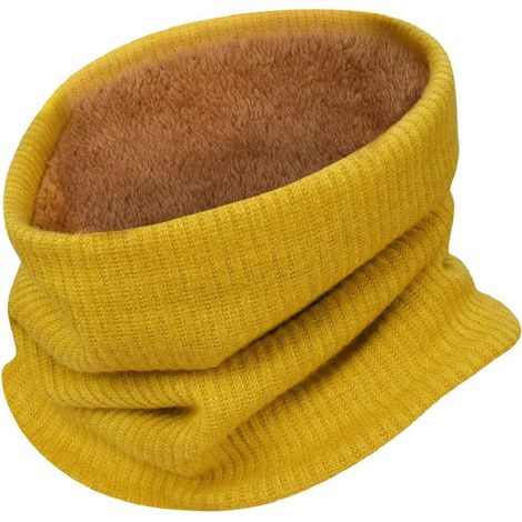 Unisexe – Chauffage de Cou d'Hiver, Bufande Tricotée Tubulaire, Braga de Cou pour Homme et Femme, pour Motociclette, Cyclisme, Masque Tubulaire, Bufande Loop (1/4)