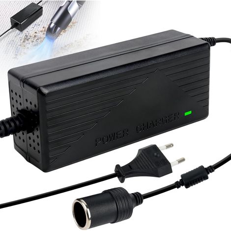 220 V to 12 V Converter, 220 V 12 V Cigarette Lighter Transformer, Electric Car Cigarette Lighter Socket 15 A Mains Charger for Tyre Inflator Vacuum Cleaner Refrigerator (1/5)