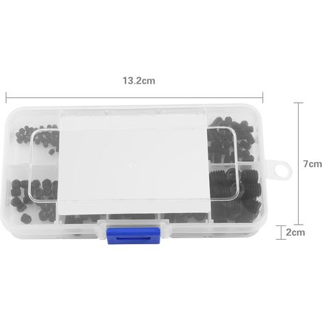 240 vis à tête hexagonale creuse en acier allié noir M3-M8, coffret (1/5)