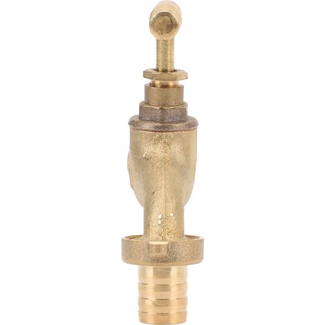 Robinet d'arrivée d'eau en laiton, filetage mâle G1/2 pouce DN15, adaptateur pour tuyau de sortie de diamètre extérieur G3/8 pouce. (1/5)