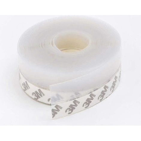 Joint d'étanchéité transparent en silicone 3M pour bas de porte, compatible avec une protection contre l'eau, le vent et la poussière (HS) (1/2)