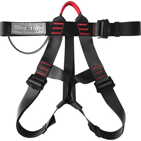 Harness - Full Body Climbing Harness - EN 361 Certified - Adjustable Waist and Leg Straps - for Mountaineering Tree Climbing Fire Rescue Work at Height - 1 Piece