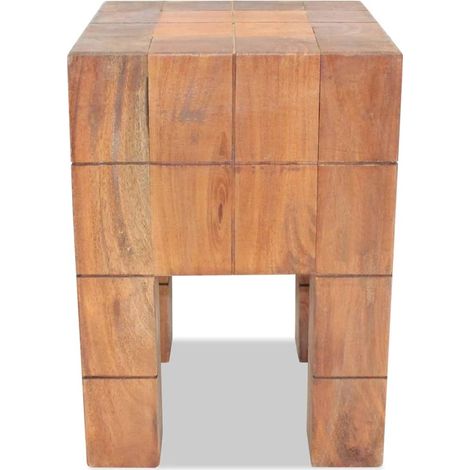 Sgabello in Legno Massello di Mogano vidaXL (1/4)