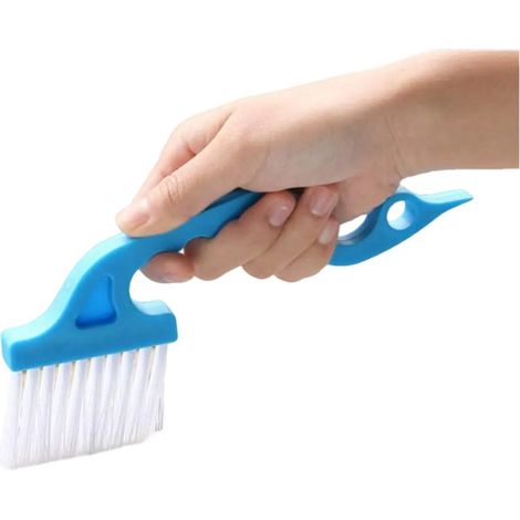 Kit de brosses de nettoyage pour vitres, rainures et joints de portes et fenêtres, outils manuels de nettoyage pour cuisine et salle de bain (1/5)