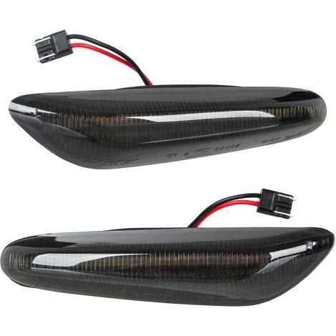 BMW 1 E81 E82 E87 E88 Intermitentes laterales LED AHUMADOS DIN脕MICOS 2 uds. JUEGO