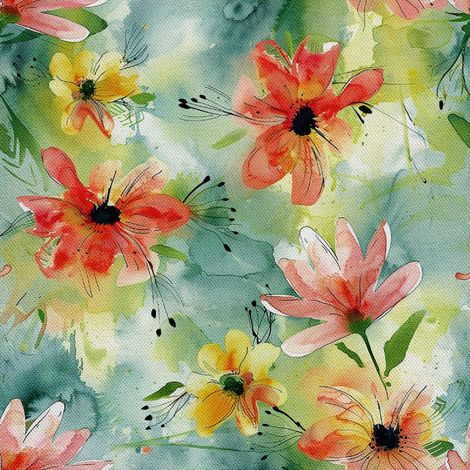 Oxford decorativo para exteriores - Motivo Primavera I DX7502 (1/5)
