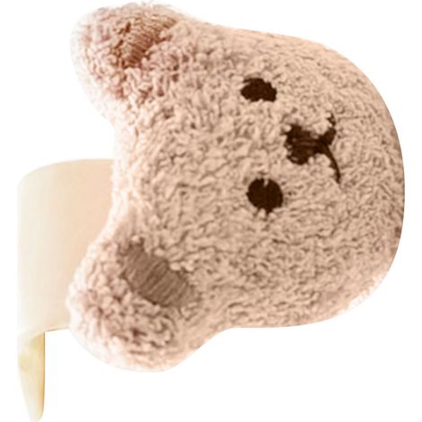Crochet de voiture pour sac à main, style petit ours, facile à installer, en plastique souple et sûr, pour appui-tête de voiture, compatible avec sacs et bouteilles (type 3). (1/5)