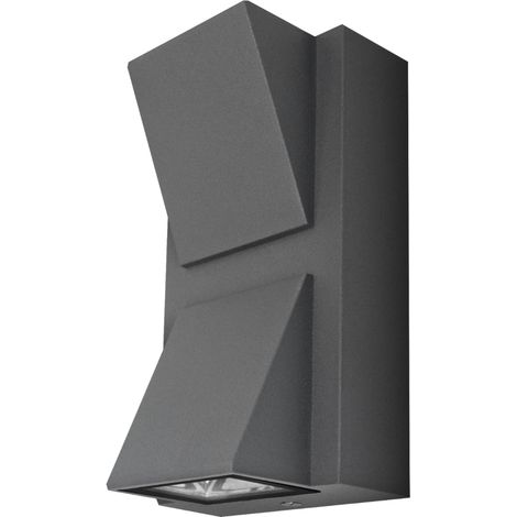 Aplique led luxe exterior IP54 matel trapecio 6W 4200K (1/2)