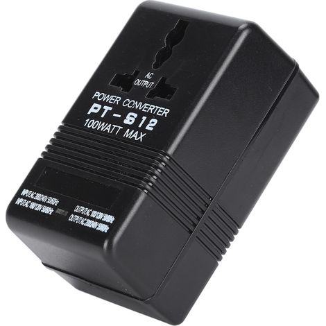 Convertidor de voltaje CA de 100-120 V a 220-240 V, transformador elevador de 100 W. (1/5)