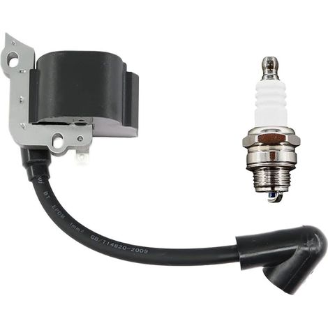 Bobina di accensione per decespugliatori - Compatibile con 1401308A, 41401306A, 4140, 1303A, FS38, FS55, FC55F - Kit con candela - Alte prestazioni (1/3)