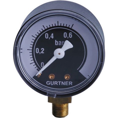 Manomètre de 0-600 mbar pour détendeur 4kg/h - Gurtner