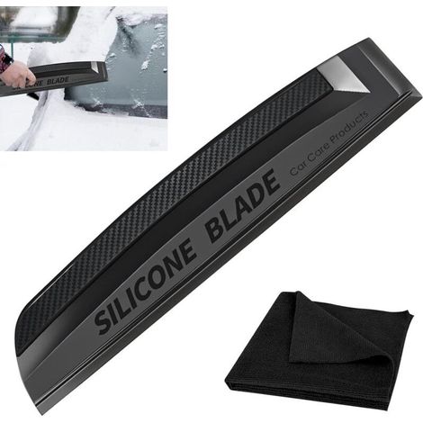 Raclette Silicone Voiture - Grattoir En Silicone Pour Voiture: Raclette En Silicone, Raclettes De Voiture, Essuie-glace Pour Vitre Pour Carrosserie Et Vitres De Voiture, Fenêtres, Miroirs (1/5)
