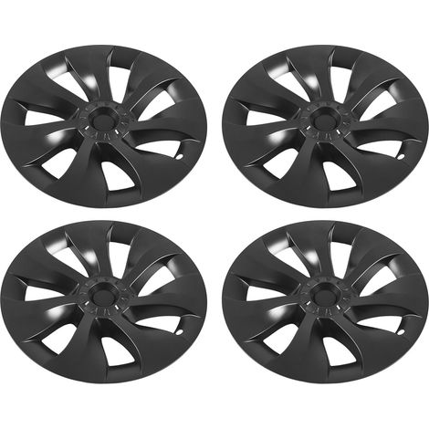 4Jantes Protège-moyeux Sport Gris Tempête Design Remplacement Tesla Model Y 2020-2023 19 Pouces Asymétrique Lot de 4 (1/5)