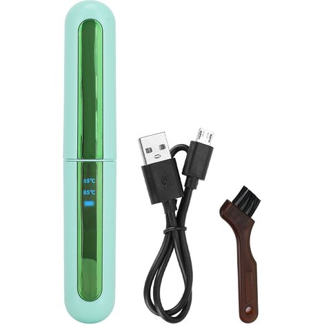 Curleur de Cils Électrique à Effet Longue Durée, Appareil de Mise en Plis Naturelle (Vert) (1/5)