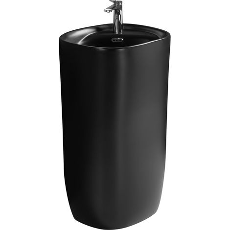 Mexen Irma lavabo a colonna 50 x 46 cm, nero opaco - 26145170 (1/2)