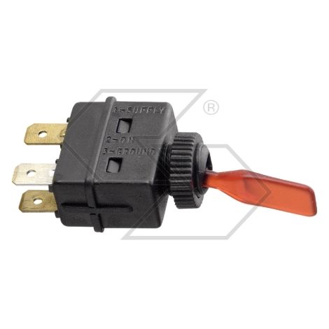 Interruttore luminoso 12V-10A a leva lunga per trattore agricolo in vari colori