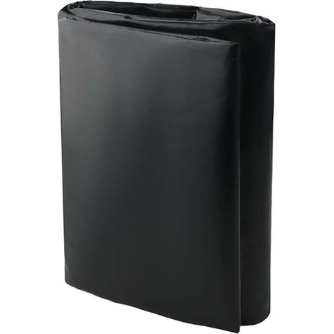 Revêtement de bassin noir,Sous-couche imperméable pour bassins à poissons de jardin, revêtements préformés,Membrane de piscine de 0.2mm pour étangs de carpes koï(2x2m)