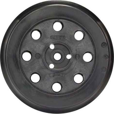Zubehör Schleifpad mittelhart (für Lack, Spachtelmasse, 8 Löcher, Ø 125 mm, Zubehör für Exzenterschleifer) 2608601062 Grau [Energieklasse A+] (1/5)