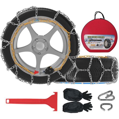Schneeketten 12mm für PKW, SUV, Pickup mit Schnellmontage und automatischem Spanner (1/5)