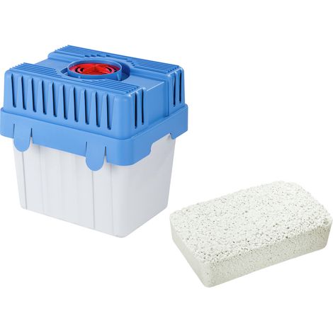 Absorbeur d'humidité WENKO 5 kg avec recharge 5 kg déshumidificateur maison lutte contre l'humidité kit anti-humidité granulés déshumidifiant bac absorbeur d'humidité améliorer la qualité de l'air