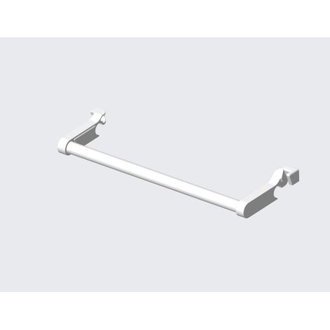Barre pivotante tube rond ezybain largeur 600 blanc INTUIS M090045 (1/2)