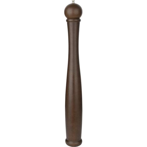 Grand moulin de table sel / poivre en bois foncé, dimensions : 61 (H) cm, mouture réglable, moulin à sel ou à poivre avec dessus remplaçables S (1/5)
