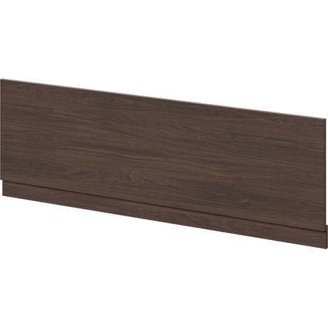 Napoli Brown Oak 1700mm Front Bath Panel with Plinth - 1700mm -