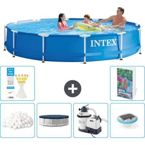 Frame Pool Rund - 366x76 cm - 7-teilig S105