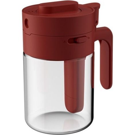 Seasoning and spice storage box, 2-in-1 spice rack, detachable spice jar, comes with a spoon (red). (1/5)