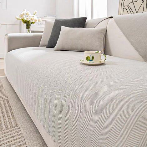 Housse de Canapé Épaisse et Lavable, Antidérapante, Protection pour Canapé et Animaux de Compagnie, Tapis Tatami et Housse de Canapé-lit 2/3/4 Places (1/5)