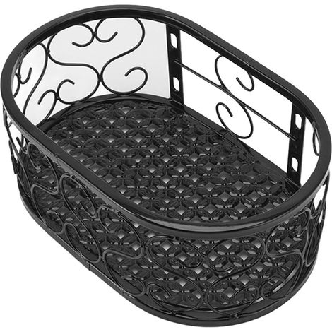 Étagère à Fleurs Métallique pour Balcon, Support de Pots en Fer pour Plantes Suspendues, Étagère de Jardin pour Appui de Fenêtre, Adaptée aux Garde-Corps de 2,5 cm, Dimensions 30x20x12 cm