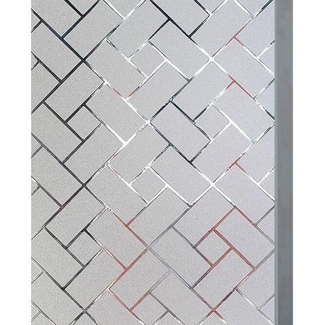 Opaque window film, grid pattern, privacy screen 45x200 cm